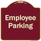 Signmission Designer Series-Employee Parking Sign, Burgungy Heavy-Gauge Aluminum, 18" x 18", BU-1818-9850 A-DES-BU-1818-9850 - alternate 1